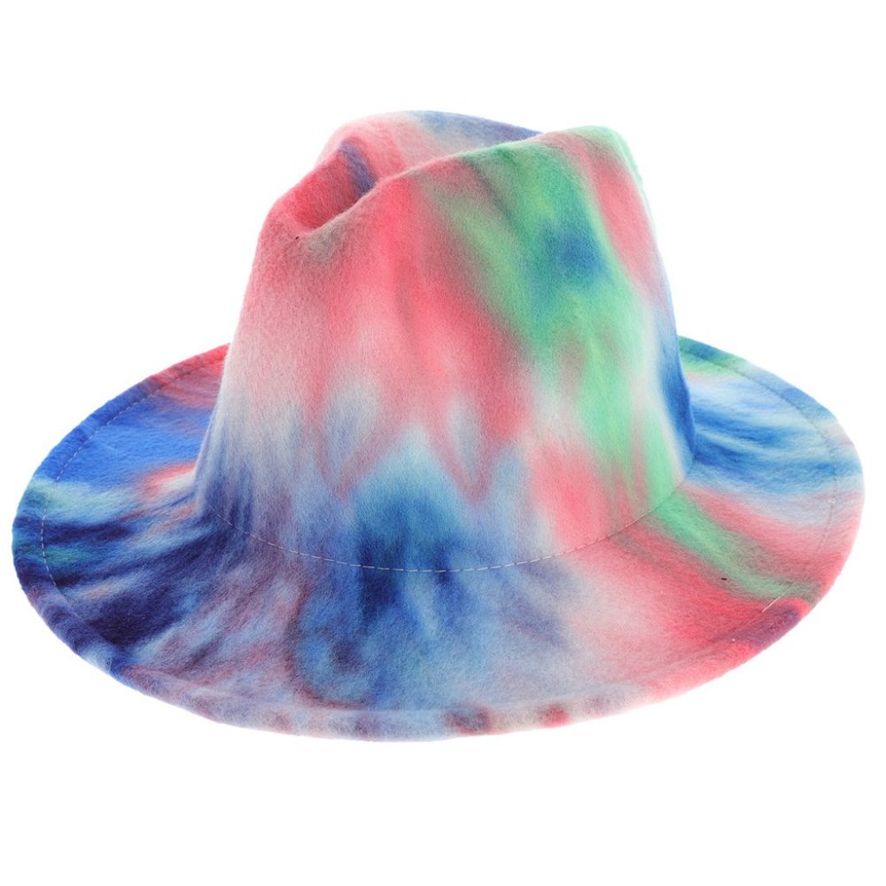 FASHION TIE DYE PANAMA FEDORA